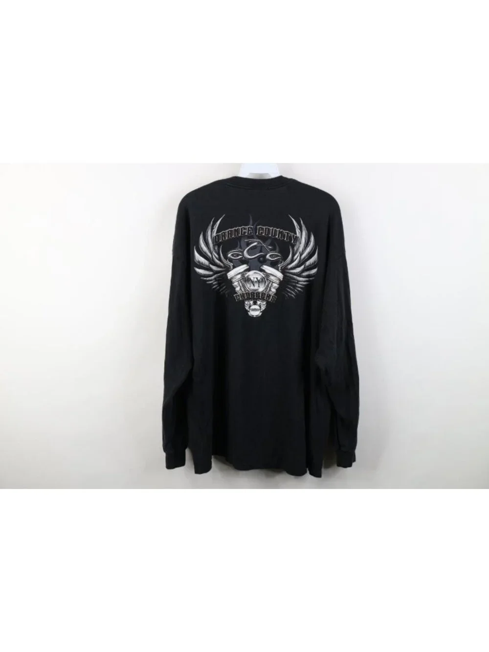 Vtg Orange County Choppers New York Mens 2XL Tribal Flames Long Sleeve T-Shirt